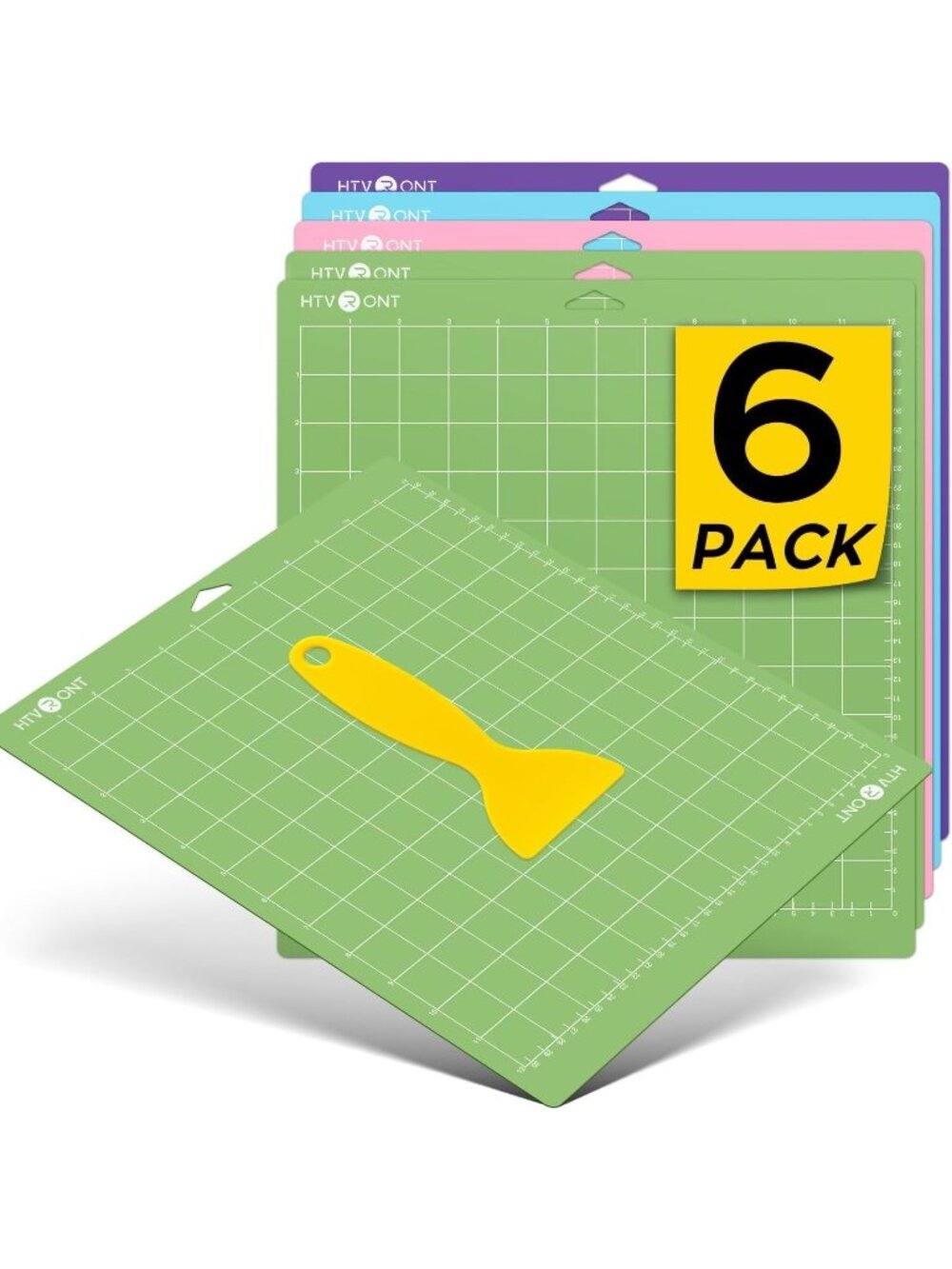 New Cutting Mats 12"x12", 6 Pcs, Compatible with Cricut Maker/Explore
